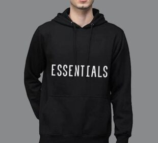 black essentials hoodie
